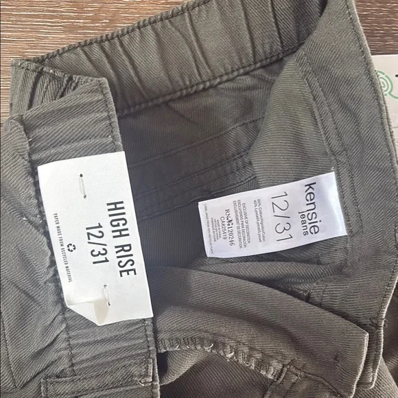 Kensie Olive Wide Leg Pants NWT - Picture 4 of 8